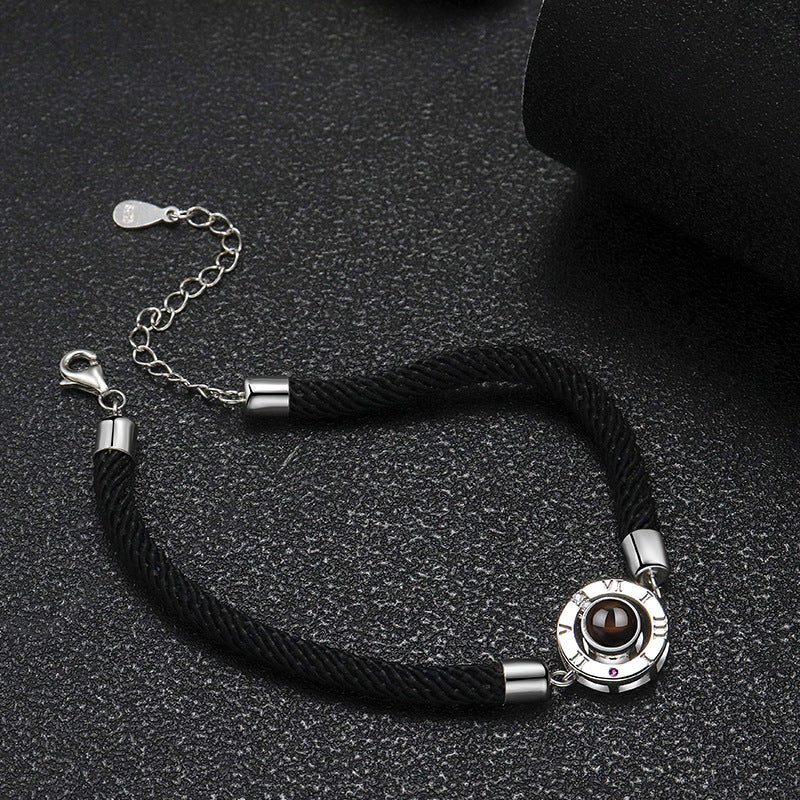 925 Sterling Silver Projection Corn Knot Tibetan Bracelet