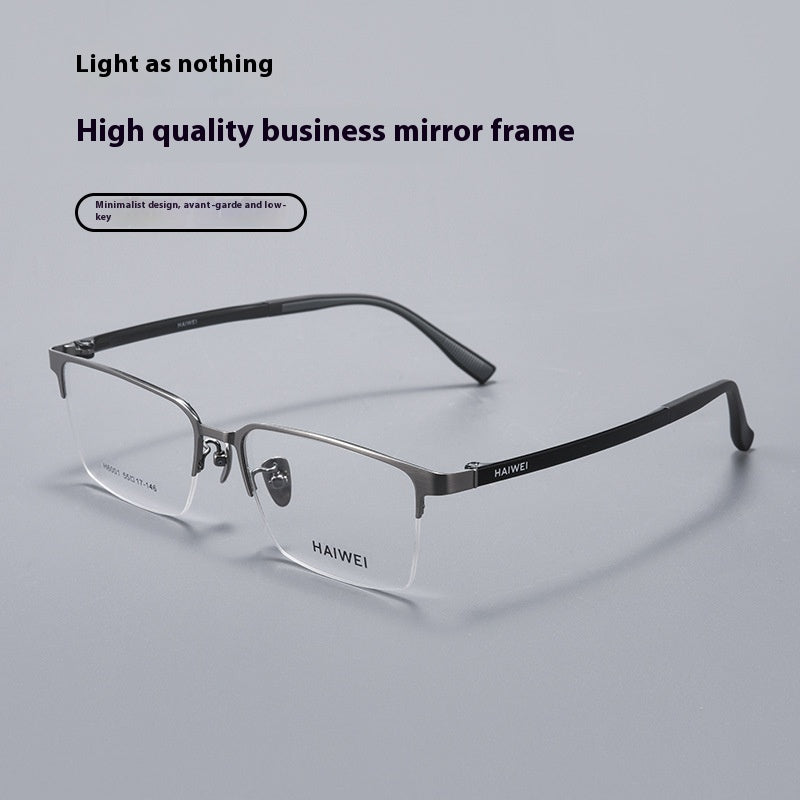 Ultra-light Titanium Frame Plastic Steel Leg Glasses