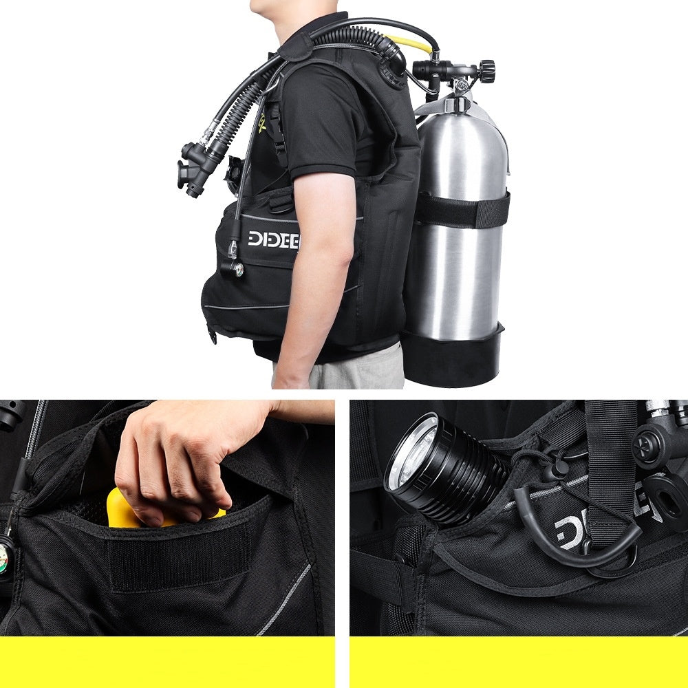 DIDEEP Diving Professional Jacket BCD Scuba Diving Buoyancy Adjustment Vest