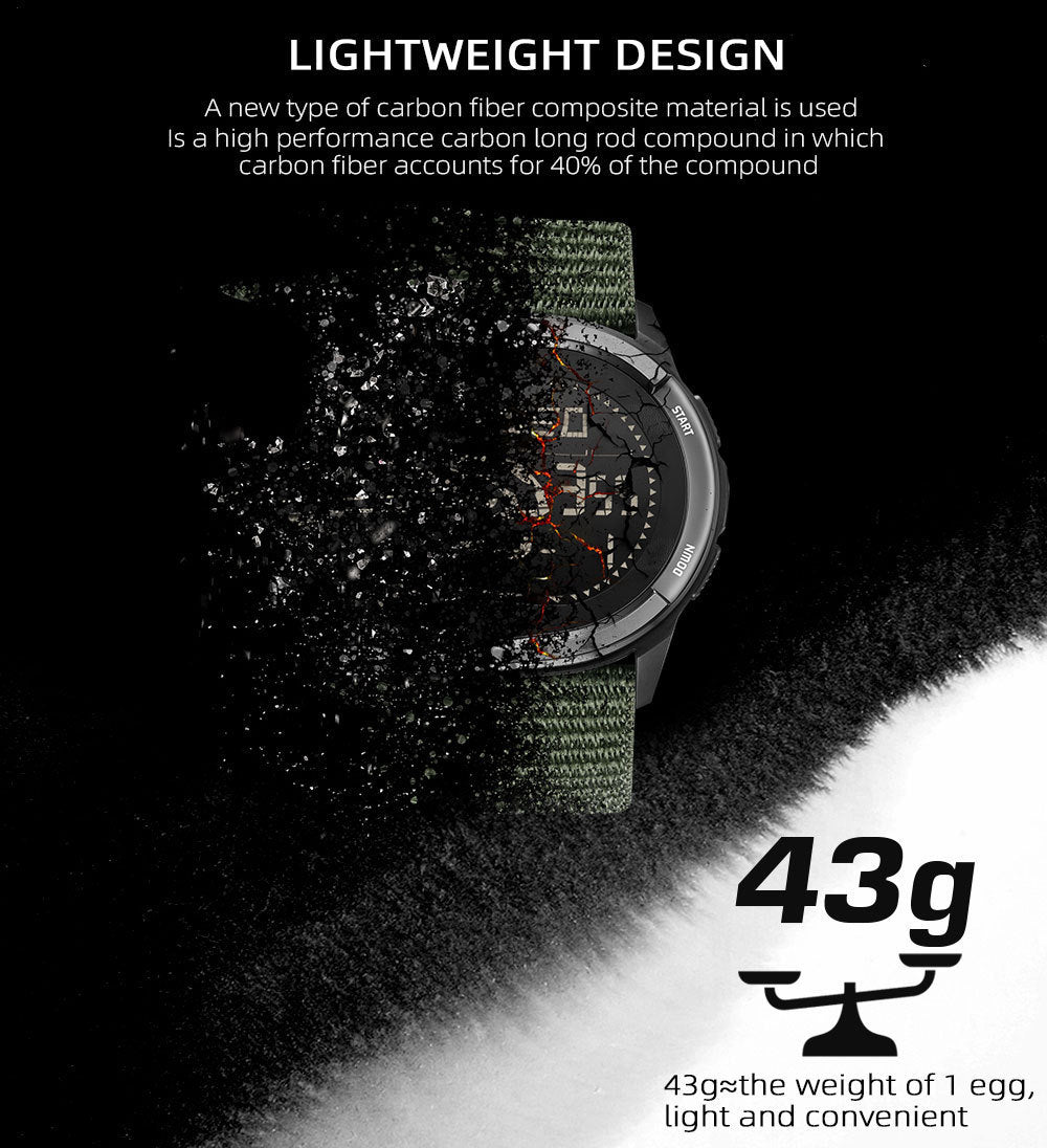 Simple Compass Pedometer Outdoor Smart Watch
