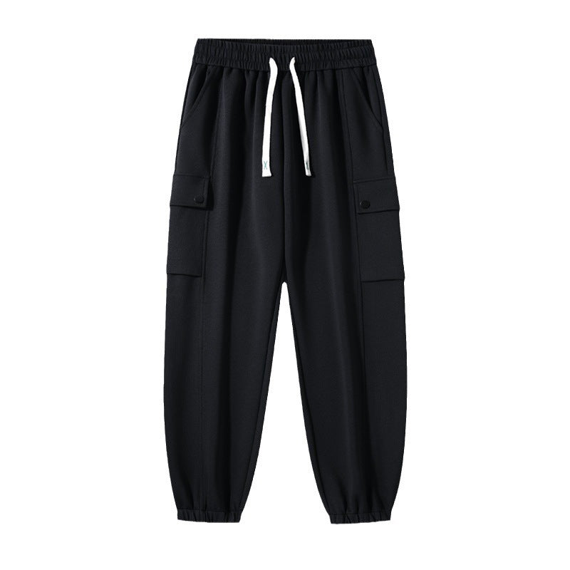 Spring And Autumn Loose Men's Sports Knitted Cotton Casual Trousers