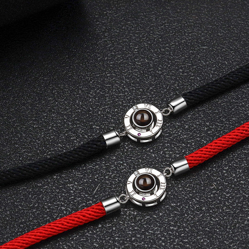 925 Sterling Silver Projection Corn Knot Tibetan Bracelet