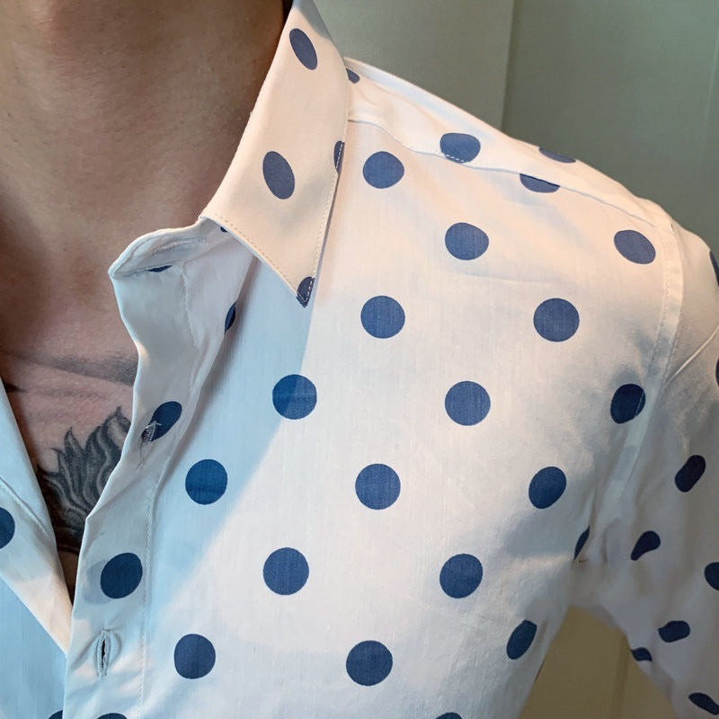 Slim-fit Homemade Long Sleeve Off Shoulder Shirt