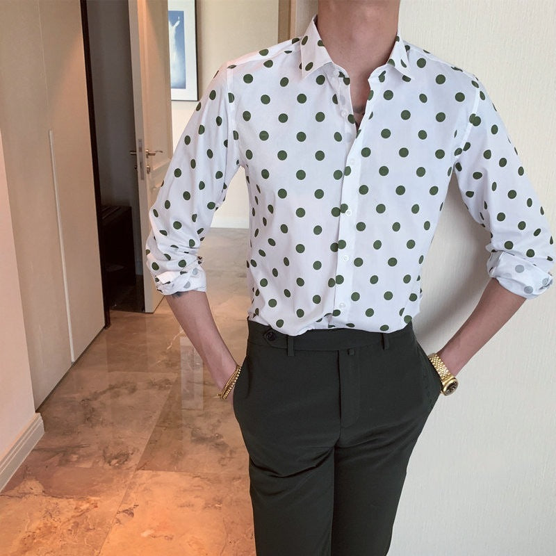 Slim-fit Homemade Long Sleeve Off Shoulder Shirt
