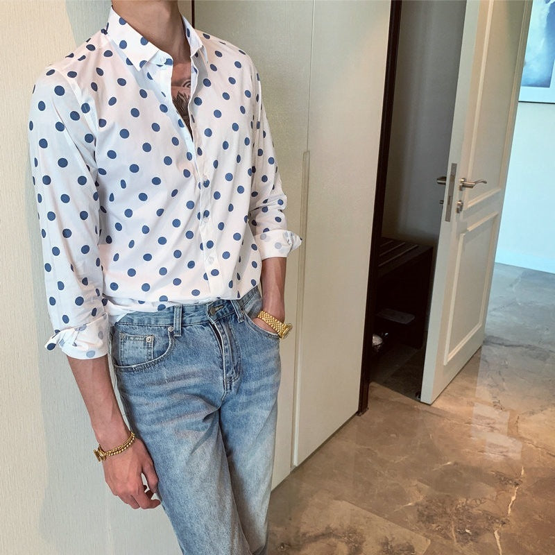 Slim-fit Homemade Long Sleeve Off Shoulder Shirt