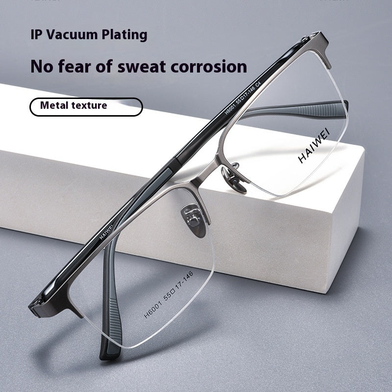 Ultra-light Titanium Frame Plastic Steel Leg Glasses
