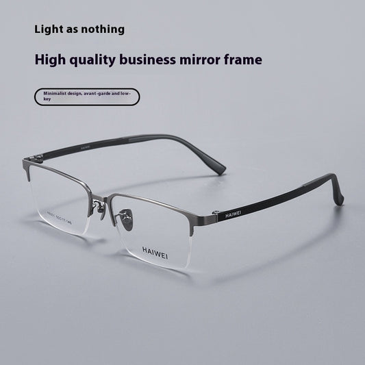 Ultra-light Titanium Frame Plastic Steel Leg Glasses