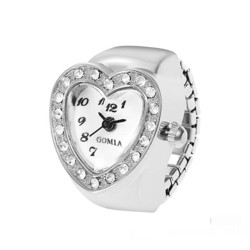 Women's Heart-shaped Ring Watch