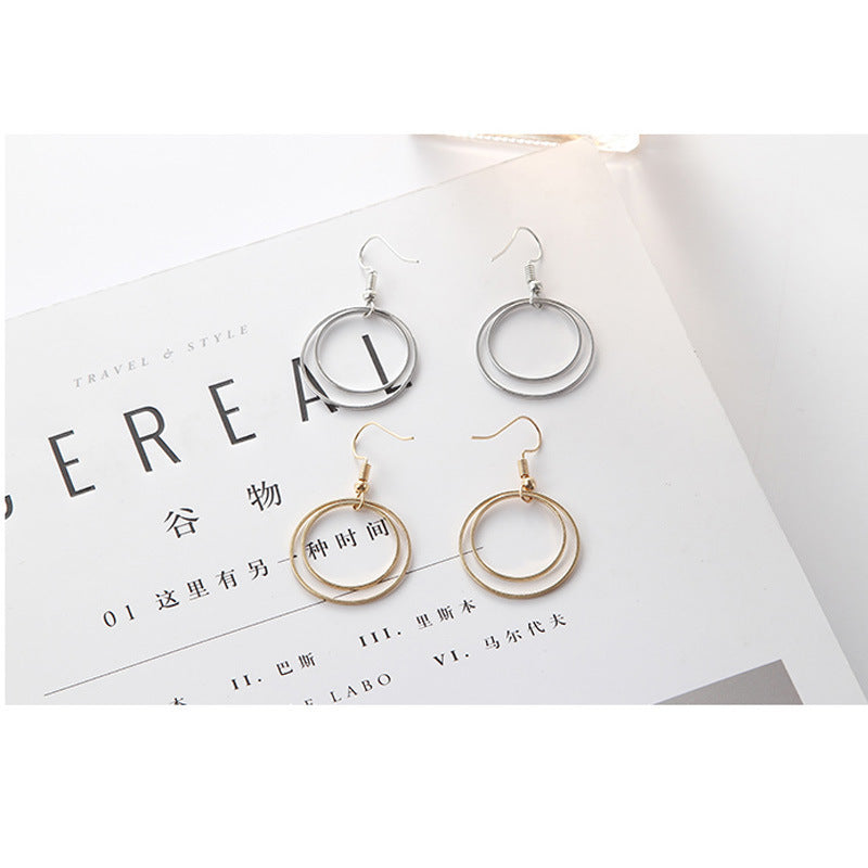 Metal Double-layer Geometric Small Circle