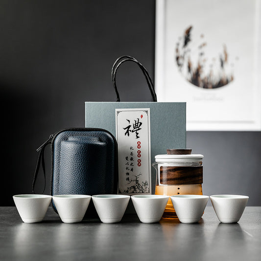 Simple And Portable Glass Kung Fu Teapot
