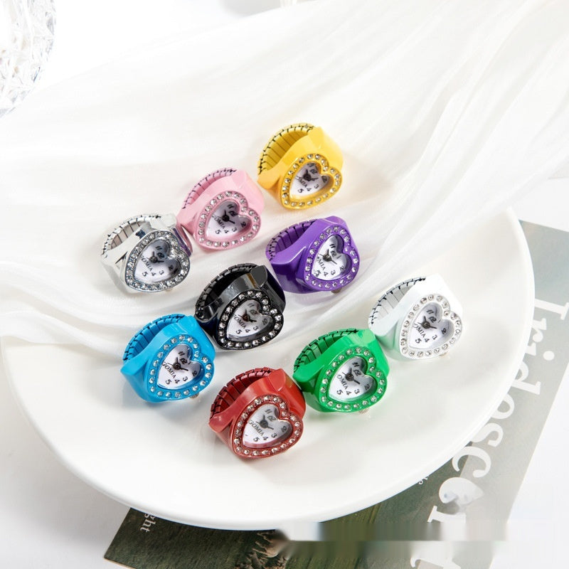 Women's Heart-shaped Ring Watch
