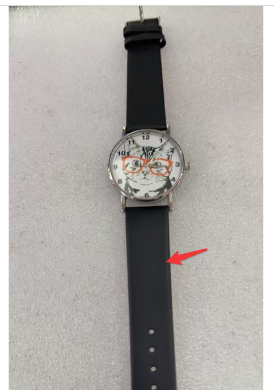 Cute Lady Simple Fashion Trendy Eyes Cat Digital Watch