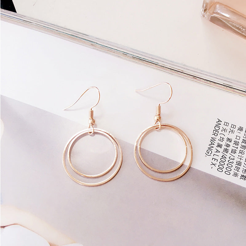 Metal Double-layer Geometric Small Circle