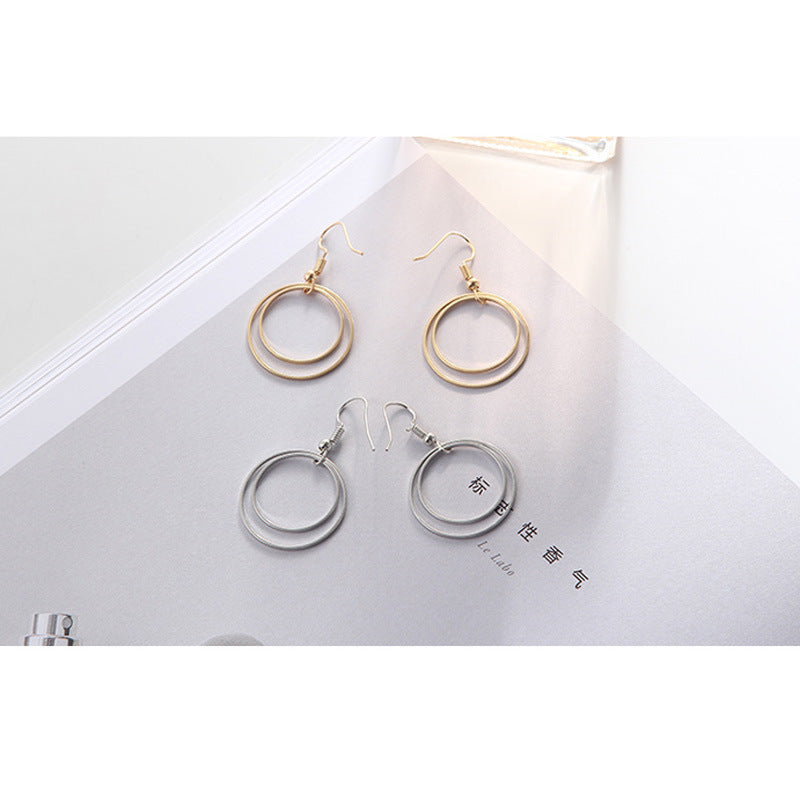 Metal Double-layer Geometric Small Circle
