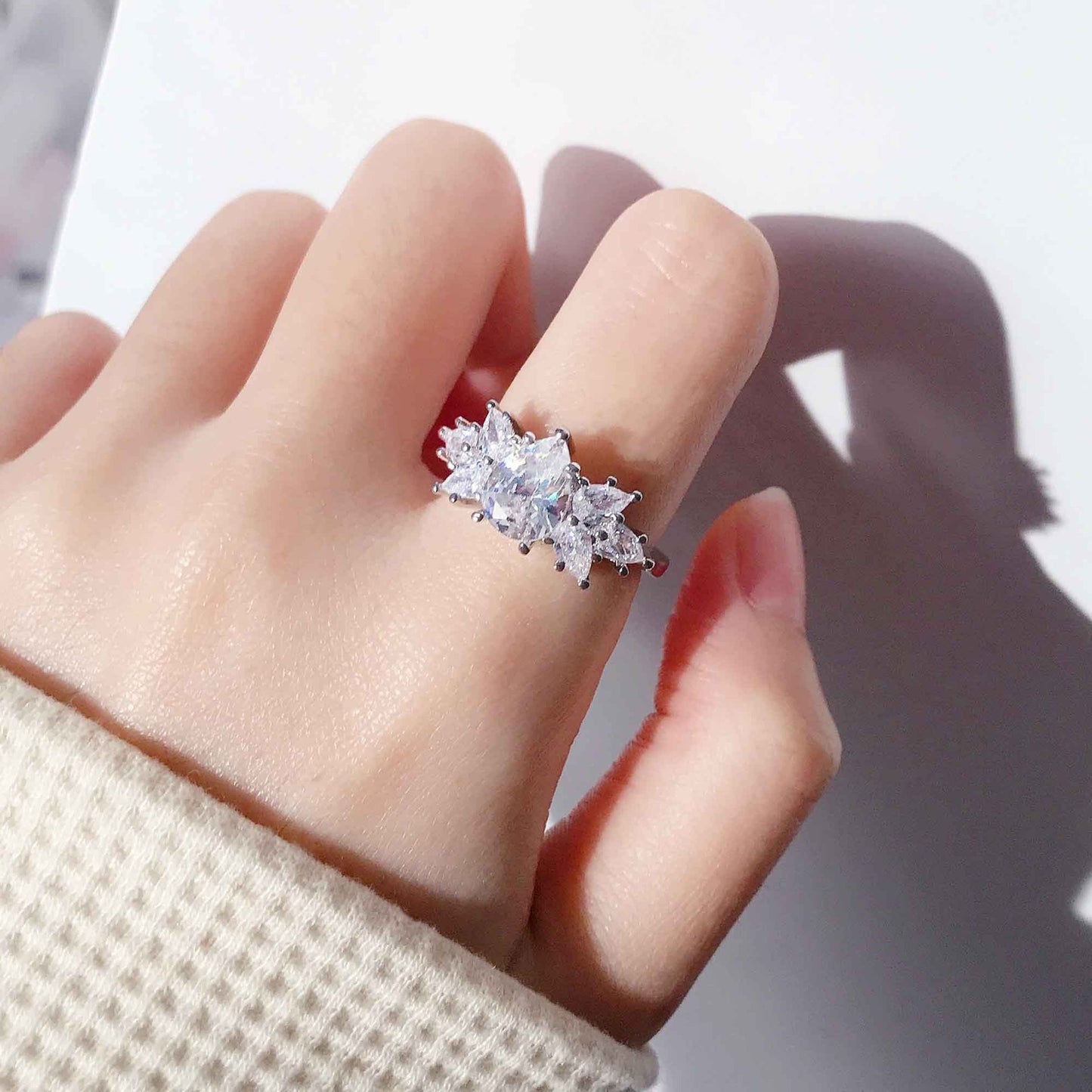 Trendy Cool Special-interest Design Sterling Silver Fashion Ring