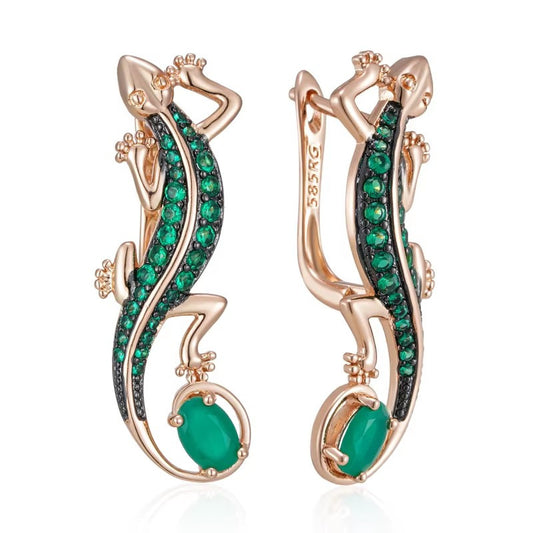 French Hollow Heart-shaped Earrings For Women