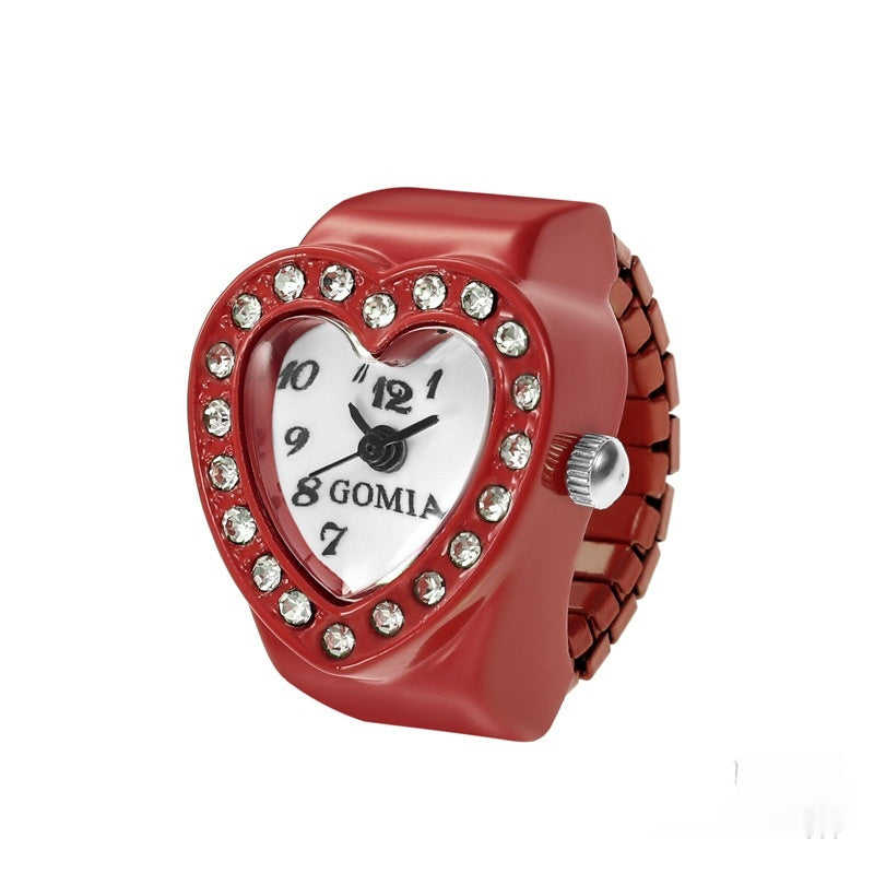 Women's Heart-shaped Ring Watch