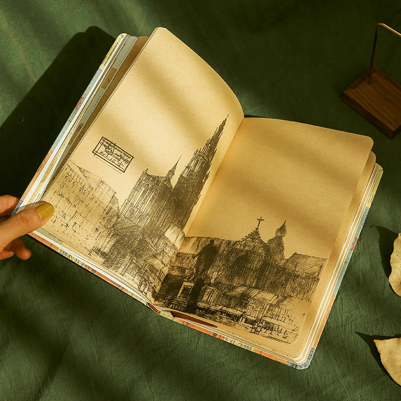Personality creative kraft paper illustration mood notebook