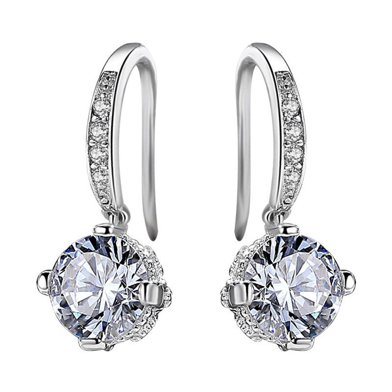Silver Earrings Women's Day South Korea Temperament