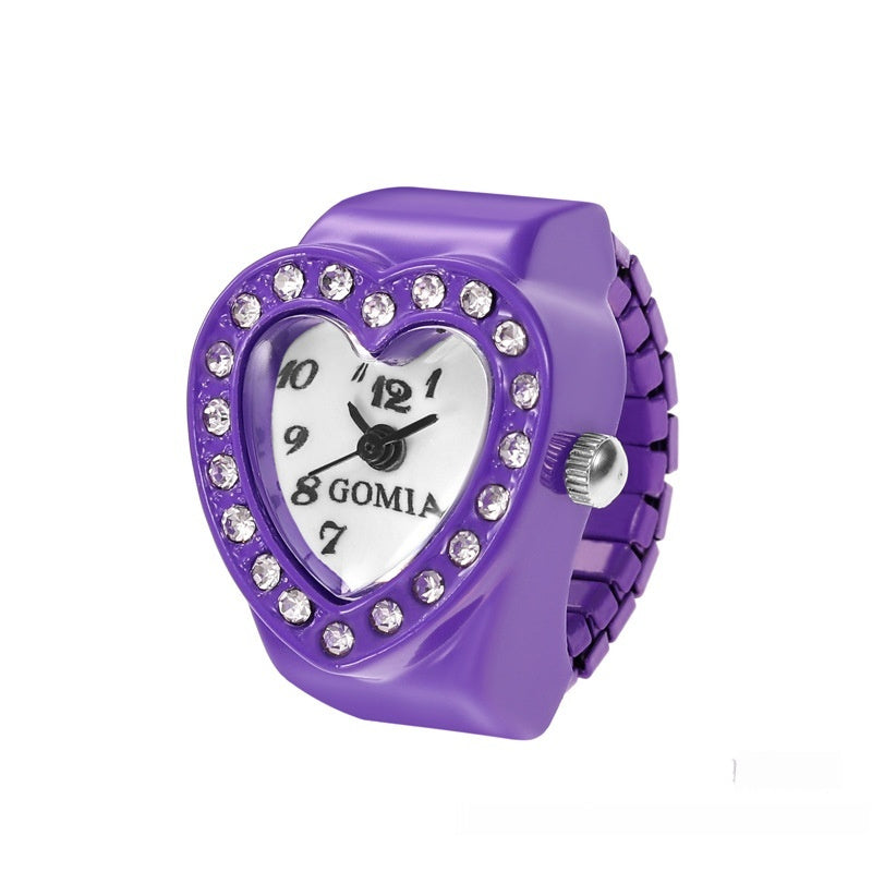 Women's Heart-shaped Ring Watch