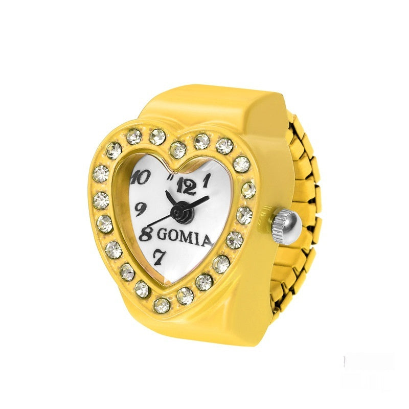 Women's Heart-shaped Ring Watch