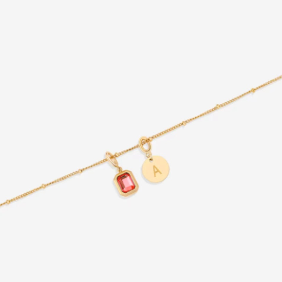 Custom Choker Initial Birthstone Necklace Personalized High Quality Stainless Steel