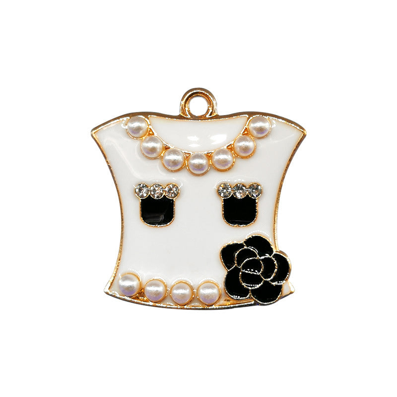 Metal Hole Shoes Flower Shoe Buckle Alloy Pearl