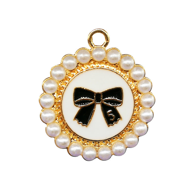 Metal Hole Shoes Flower Shoe Buckle Alloy Pearl