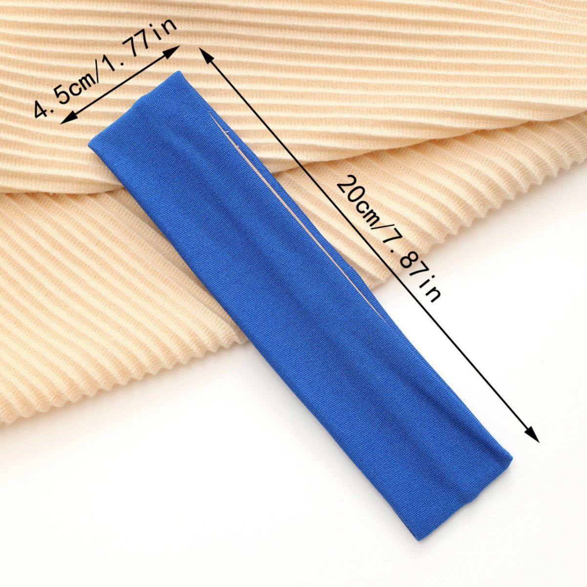 European And American Hot Solid Color Hair Band High Elastic Sports