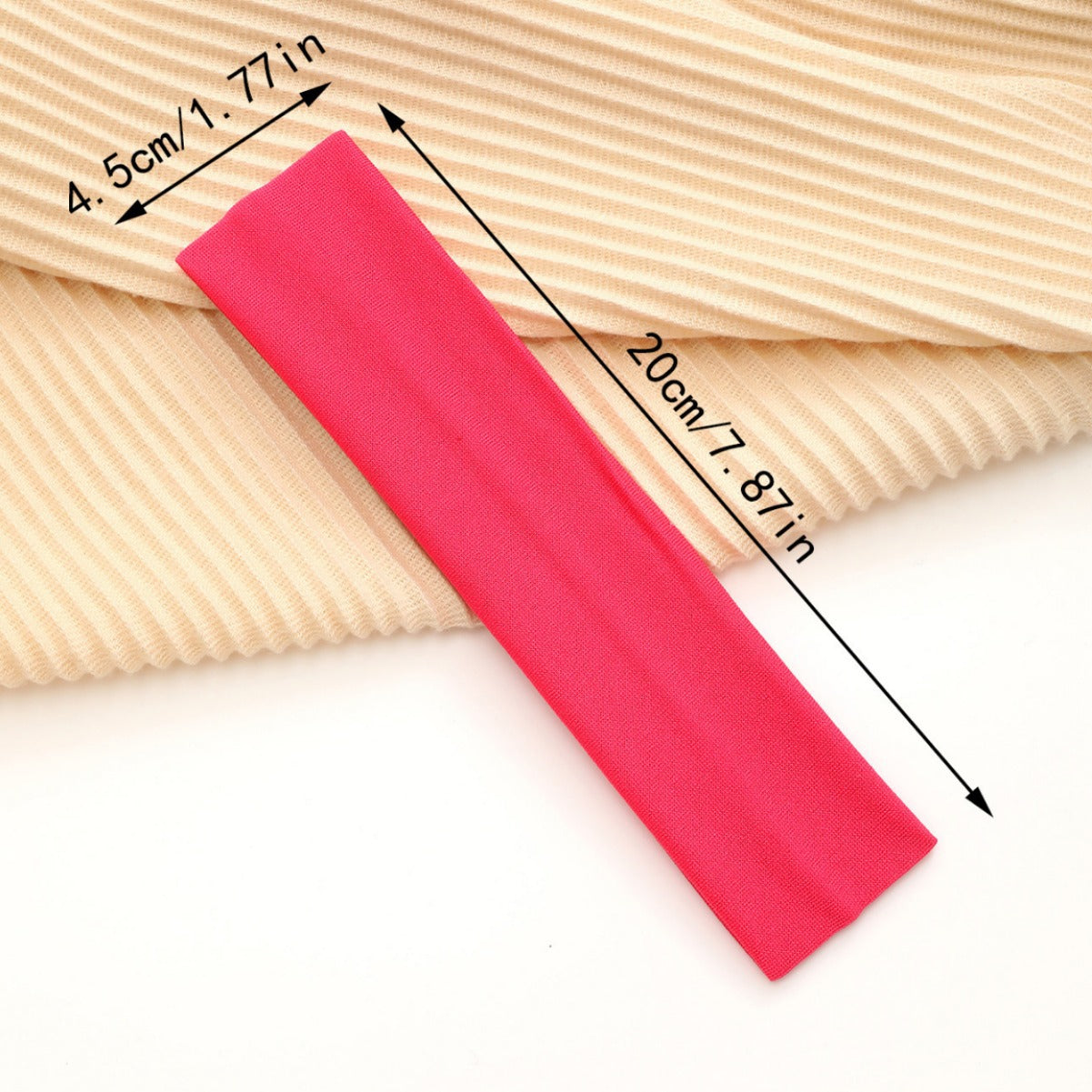 European And American Hot Solid Color Hair Band High Elastic Sports