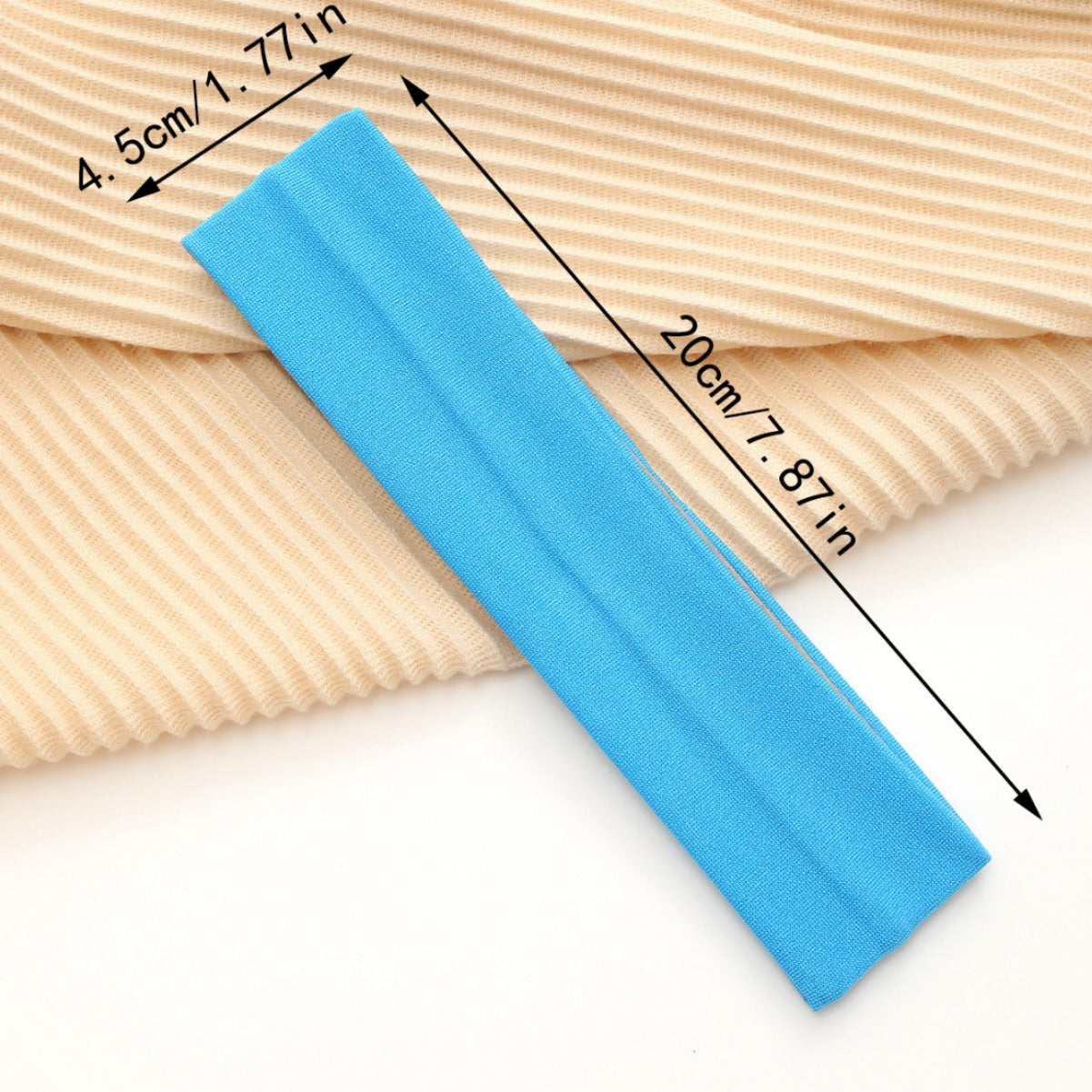 European And American Hot Solid Color Hair Band High Elastic Sports