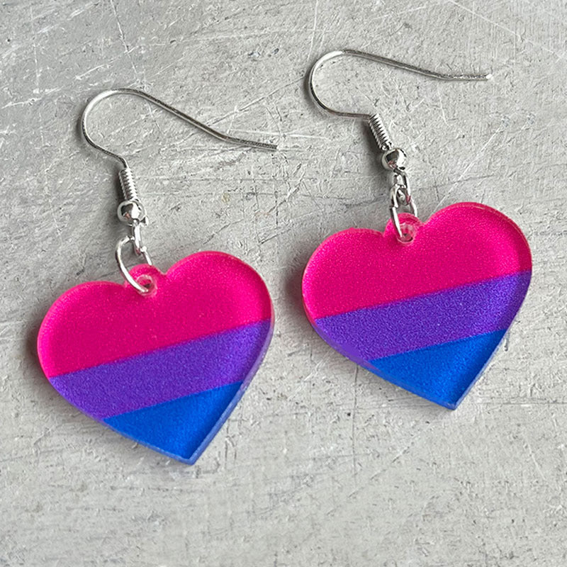 Rainbow Geometric Simple Multi-color Love Heart