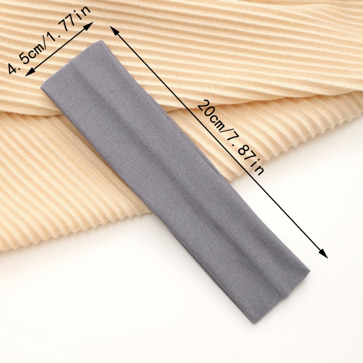 European And American Hot Solid Color Hair Band High Elastic Sports