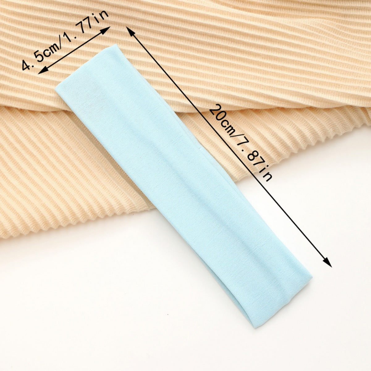 European And American Hot Solid Color Hair Band High Elastic Sports