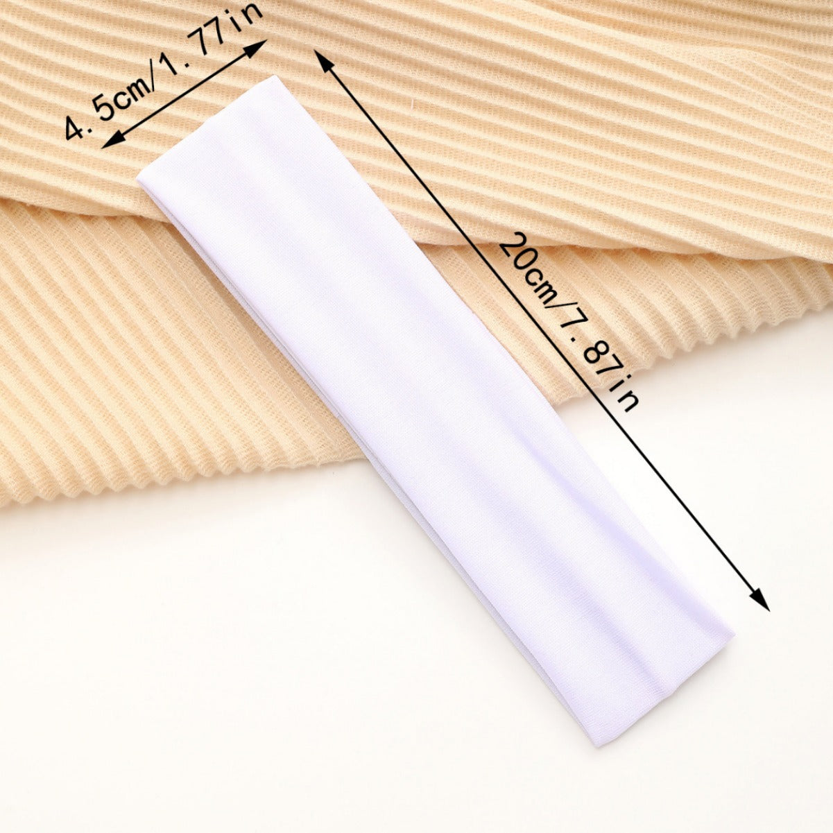 European And American Hot Solid Color Hair Band High Elastic Sports