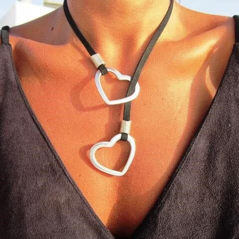 Alloy Double-layer Necklace Silver Temperament Payment