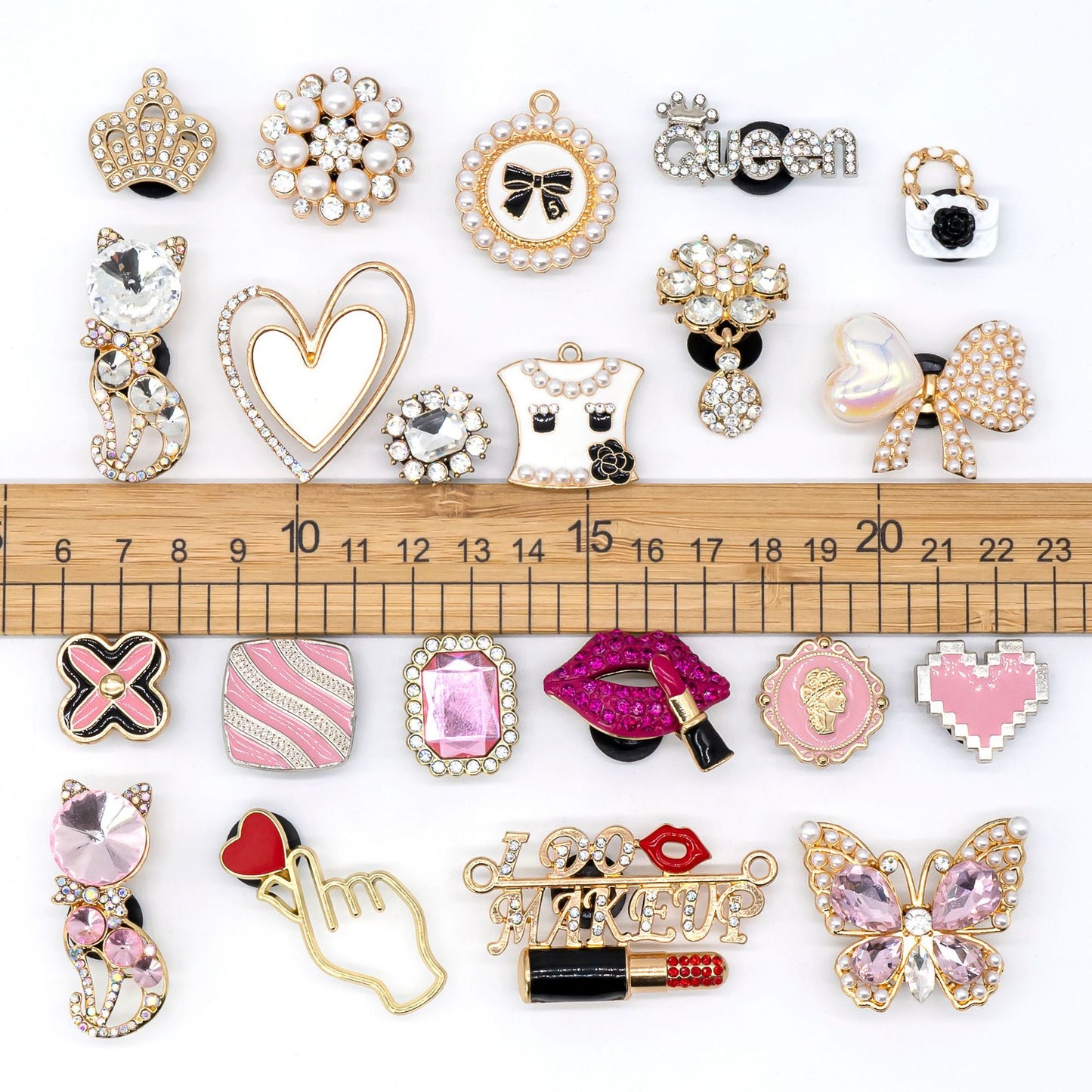 Metal Hole Shoes Flower Shoe Buckle Alloy Pearl