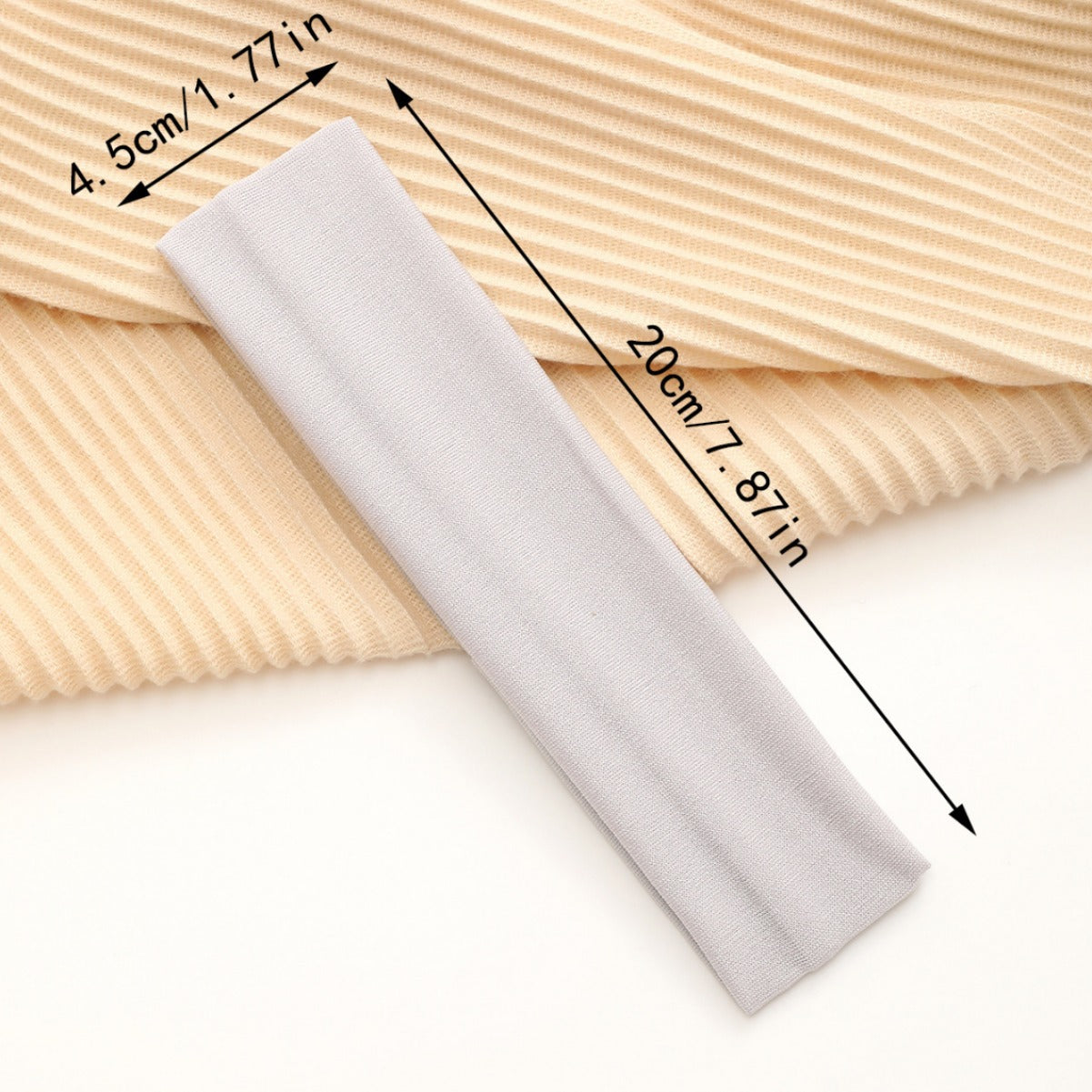 European And American Hot Solid Color Hair Band High Elastic Sports
