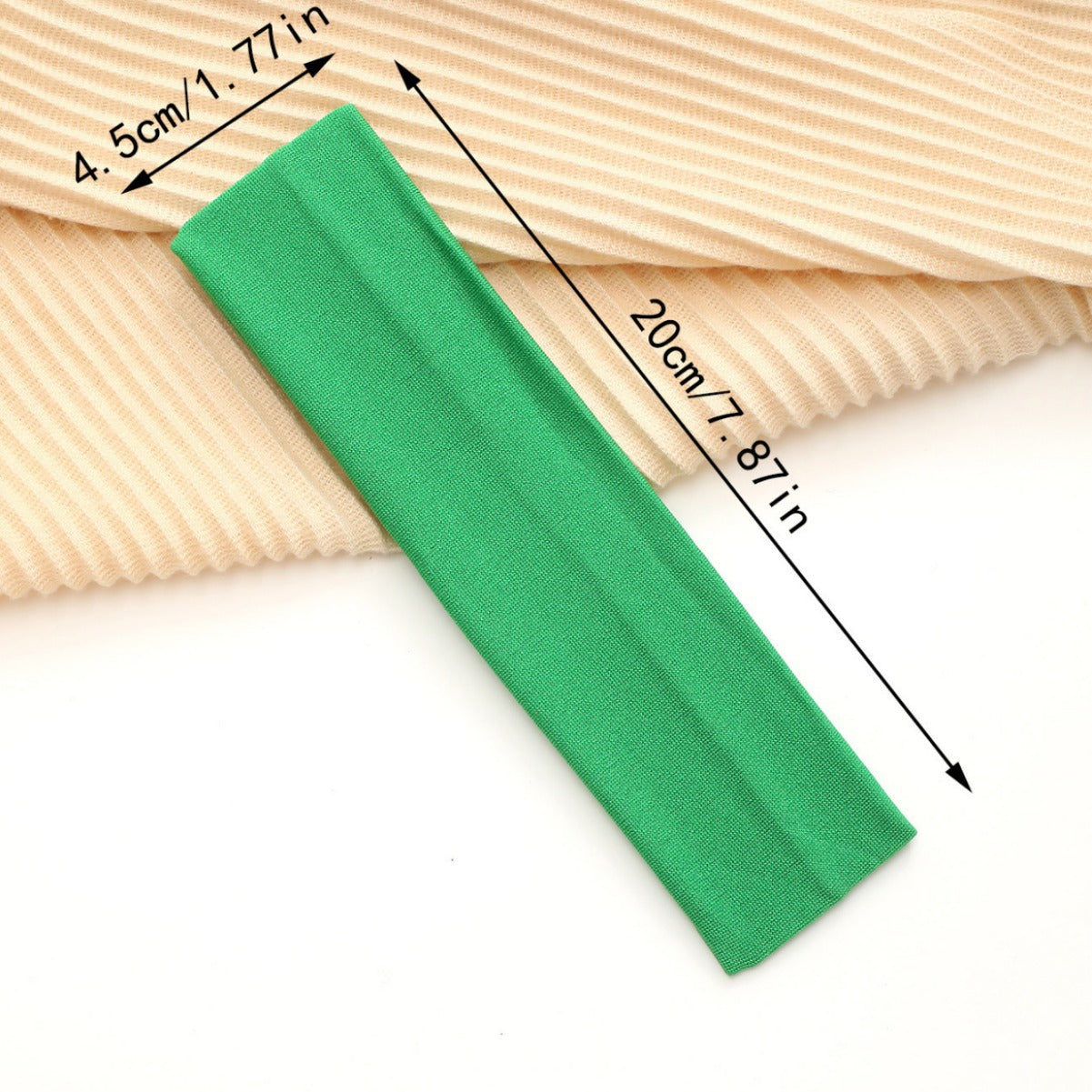 European And American Hot Solid Color Hair Band High Elastic Sports