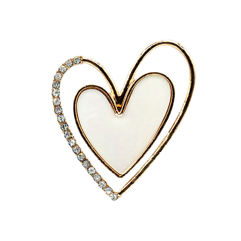Metal Hole Shoes Flower Shoe Buckle Alloy Pearl