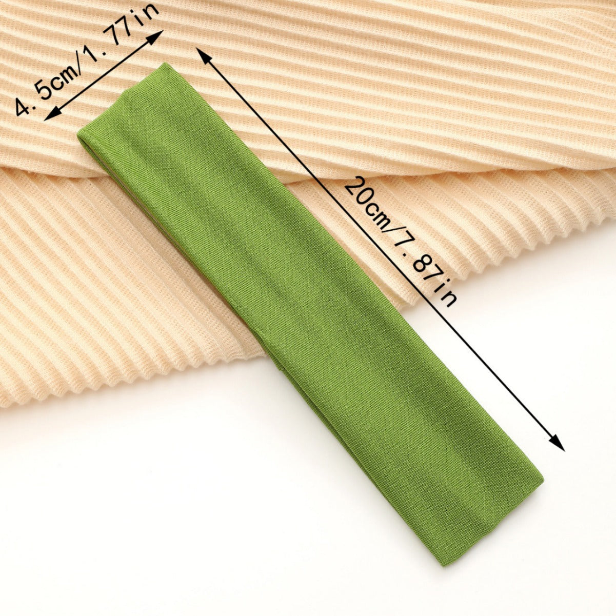 European And American Hot Solid Color Hair Band High Elastic Sports