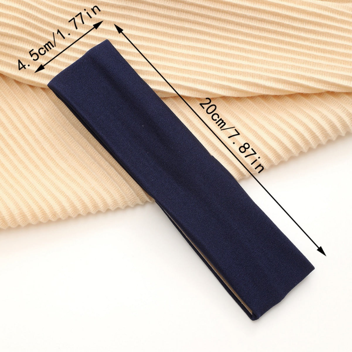 European And American Hot Solid Color Hair Band High Elastic Sports