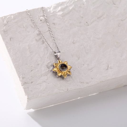 Simple Flowers Pastoral Style Clavicle Chain Female