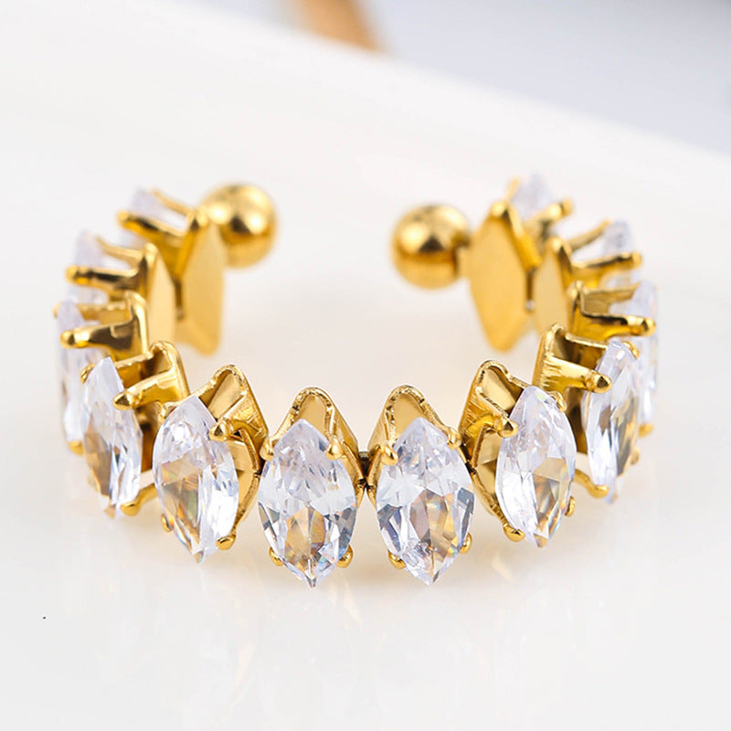 Color Zircon Ins Fashion Ring For Women