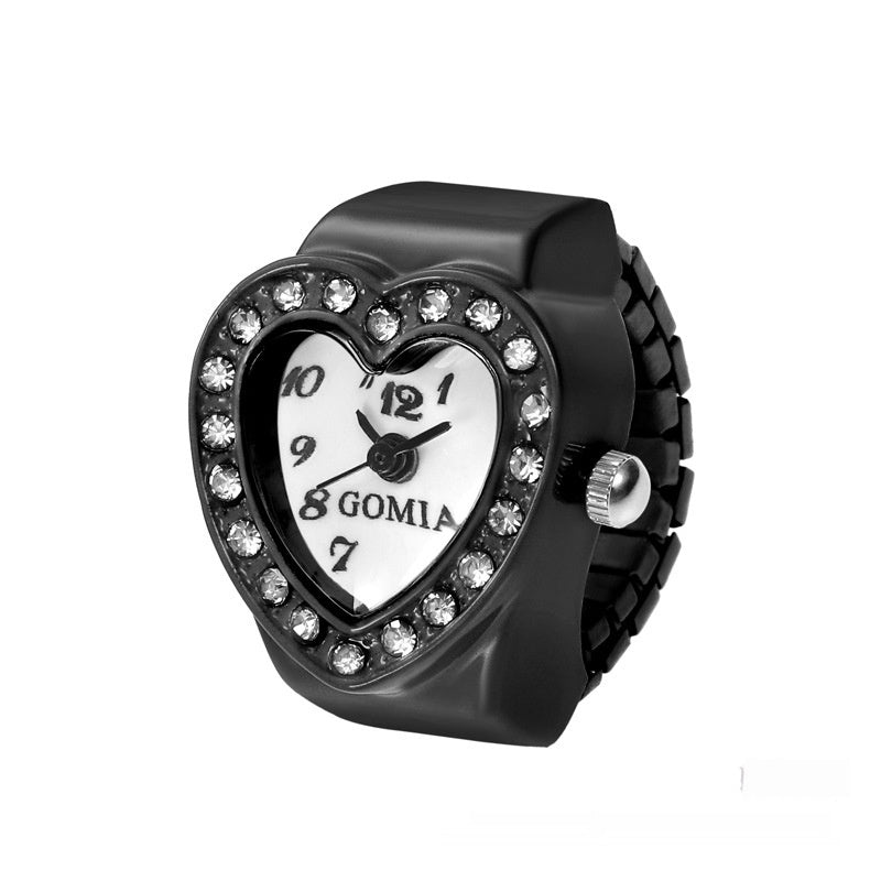Women's Heart-shaped Ring Watch