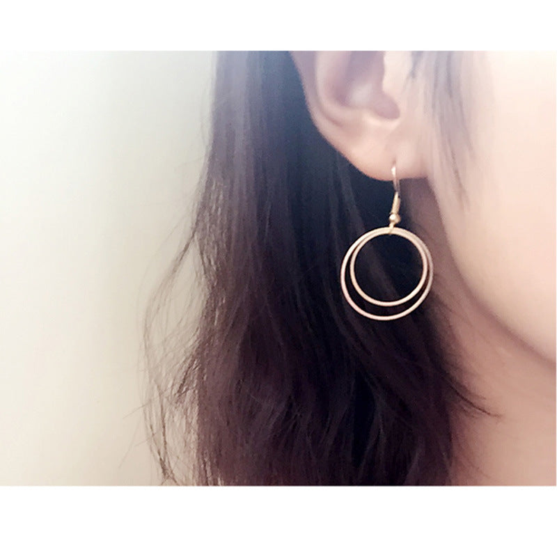 Metal Double-layer Geometric Small Circle